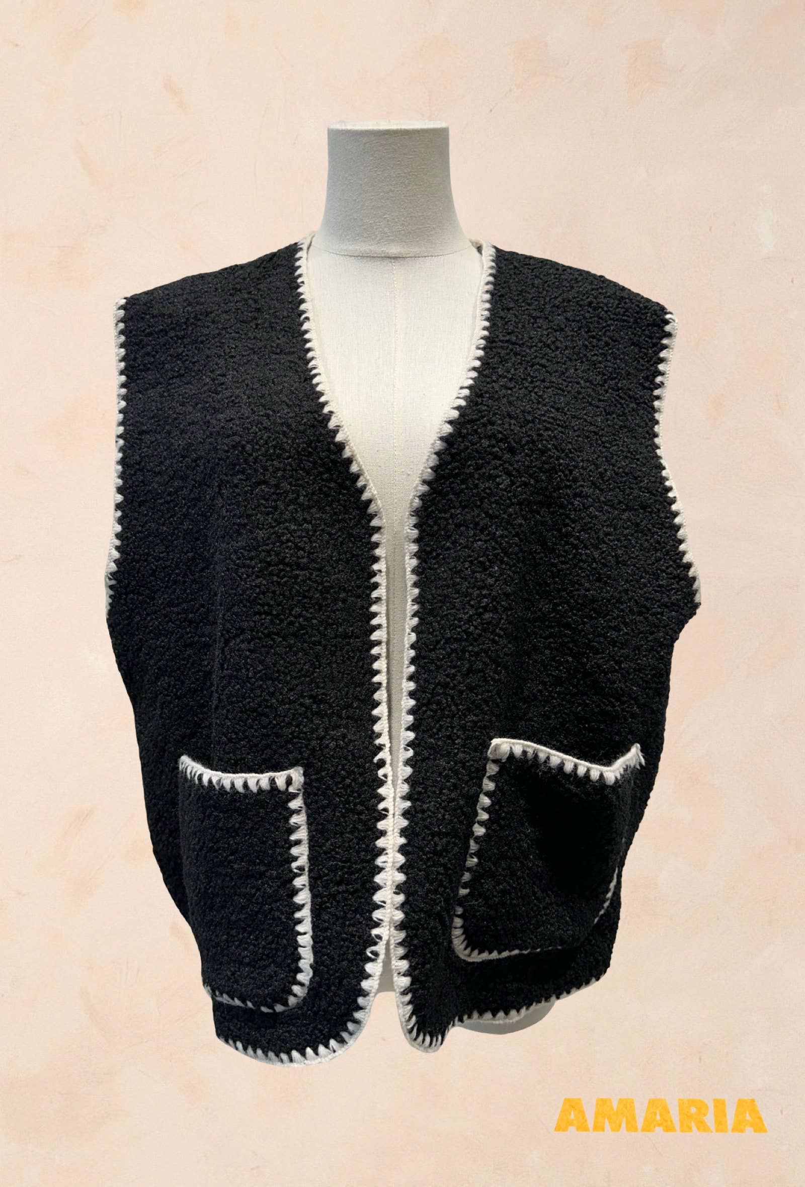 Gilet sans manches Look Vintage